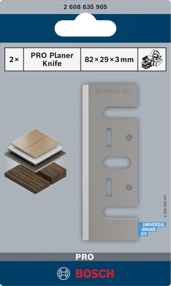 Faca de plaina Bosch PRO 82×29×3 mm.